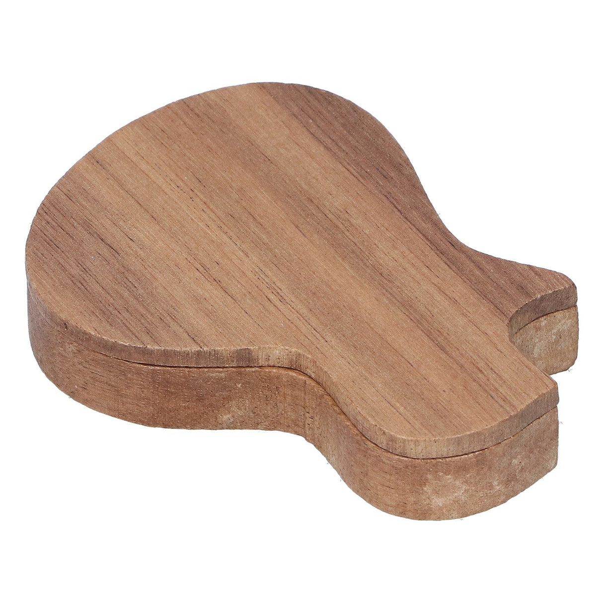 Guitar Pick Box Holder Collector with 3Pcs Wooden Picks Musical Instrument Accessory