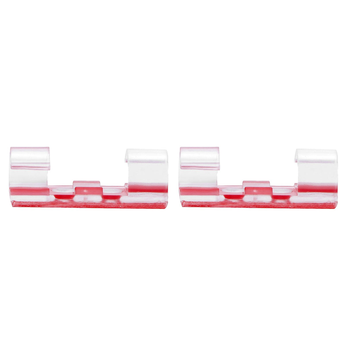 20Pcs Wire Clamp Self adhesive Line Cable Clip Buckle Fastener Desktop Organizer(Transparent )