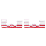20Pcs Wire Clamp Self adhesive Line Cable Clip Buckle Fastener Desktop Organizer(Transparent ) - 45-Degree Angle
