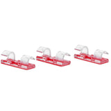 20Pcs Wire Clamp Self adhesive Line Cable Clip Buckle Fastener Desktop Organizer(Transparent ) - Low Angle