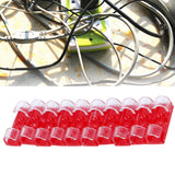 20Pcs Wire Clamp Self adhesive Line Cable Clip Buckle Fastener Desktop Organizer(Transparent ) - Extra Image