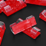 20Pcs Wire Clamp Self adhesive Line Cable Clip Buckle Fastener Desktop Organizer(Transparent )