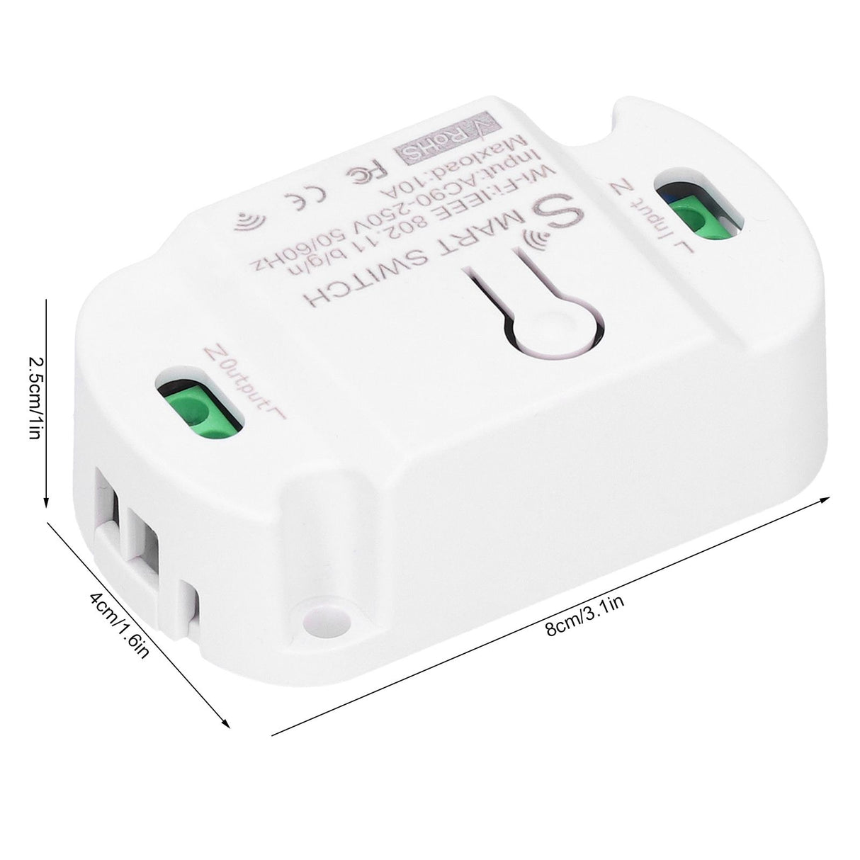 KR2201WB-4 Intelligent Wireless Light Switch Remote Control Automation Module 90-250V