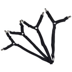 Bed Sheet Clip Lengthened Non Slip Multifunctional Adjustable Bed Sheet Holder for Home HouseholdBlack