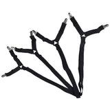 Bed Sheet Clip Lengthened Non Slip Multifunctional Adjustable Bed Sheet Holder for Home HouseholdBlack - 45-Degree Angle