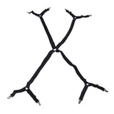 Bed Sheet Clip Lengthened Non Slip Multifunctional Adjustable Bed Sheet Holder for Home HouseholdBlack - Close-Up Angle