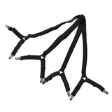 Bed Sheet Clip Lengthened Non Slip Multifunctional Adjustable Bed Sheet Holder for Home HouseholdBlack