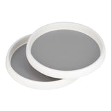 Cabinet Turntable Organizer Antislip Rotatable Storage Tray Multifunctional Rotating Spice Rack for Kitchen 2PCS Small Size