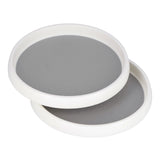 Cabinet Turntable Organizer Antislip Rotatable Storage Tray Multifunctional Rotating Spice Rack for Kitchen 2PCS Small Size
