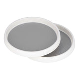 Cabinet Turntable Organizer Antislip Rotatable Storage Tray Multifunctional Rotating Spice Rack for Kitchen 2PCS Small Size - Low Angle