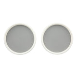 Cabinet Turntable Organizer Antislip Rotatable Storage Tray Multifunctional Rotating Spice Rack for Kitchen 2PCS Small Size