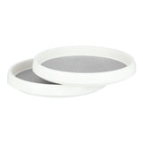 Cabinet Turntable Organizer Antislip Rotatable Storage Tray Multifunctional Rotating Spice Rack for Kitchen 2PCS Small Size