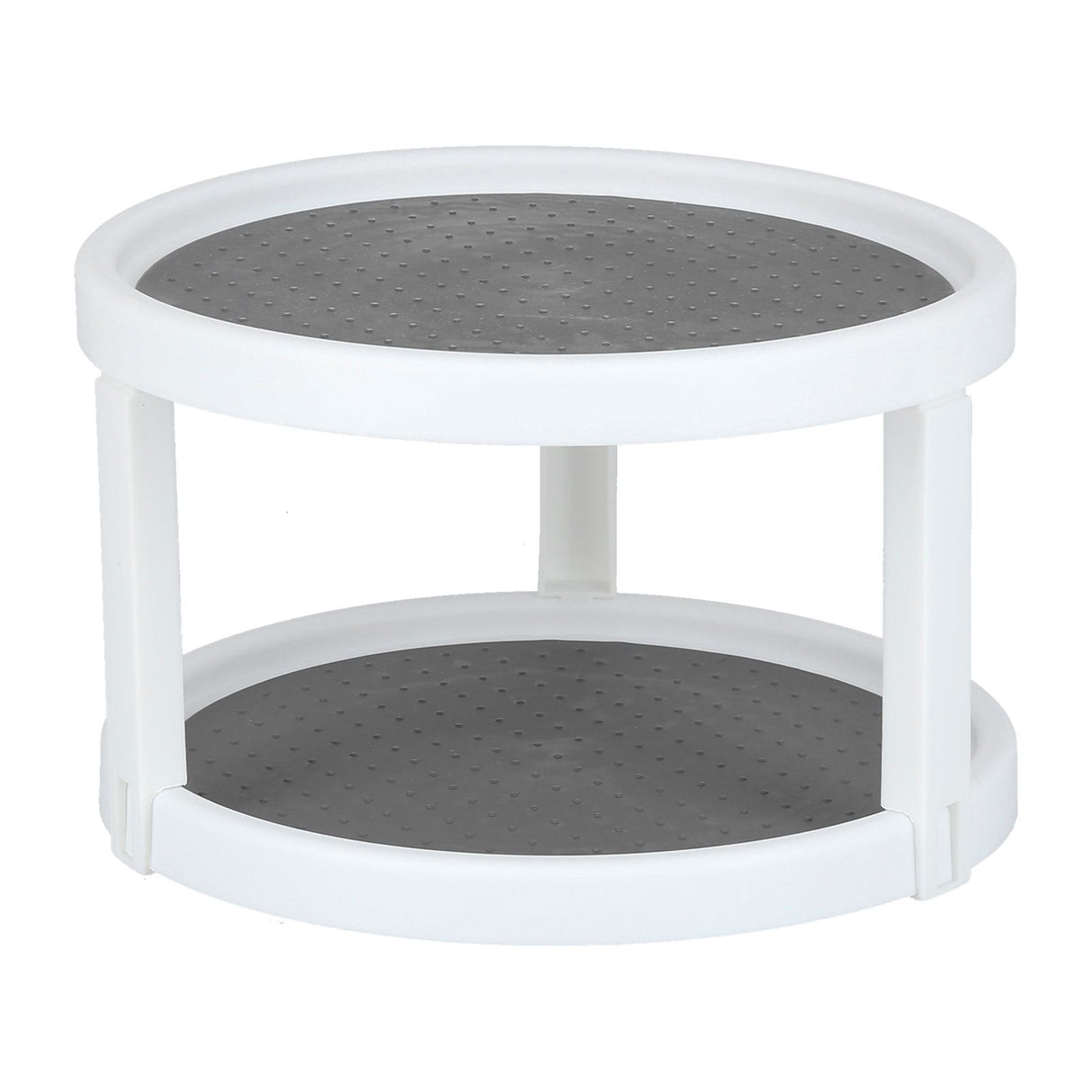 Cabinet Turntable Organizer Antislip Rotatable Storage Tray Multifunctional Rotating Spice Rack for Kitchen Single Double Layer Small Size