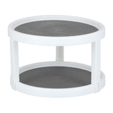 Cabinet Turntable Organizer Antislip Rotatable Storage Tray Multifunctional Rotating Spice Rack for Kitchen Single Double Layer Small Size