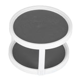 Cabinet Turntable Organizer Antislip Rotatable Storage Tray Multifunctional Rotating Spice Rack for Kitchen Single Double Layer Small Size - Front View