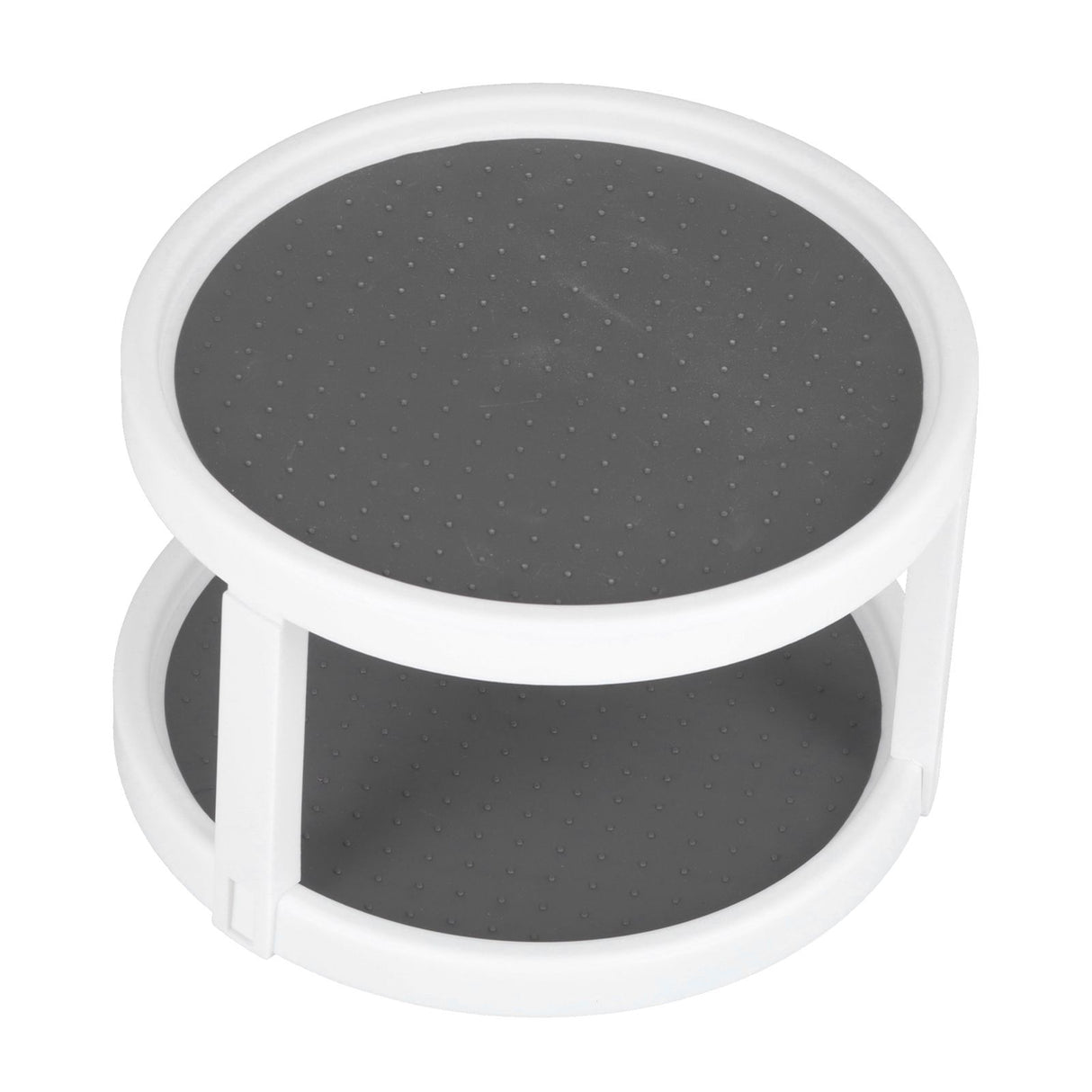 Cabinet Turntable Organizer Antislip Rotatable Storage Tray Multifunctional Rotating Spice Rack for Kitchen Single Double Layer Small Size