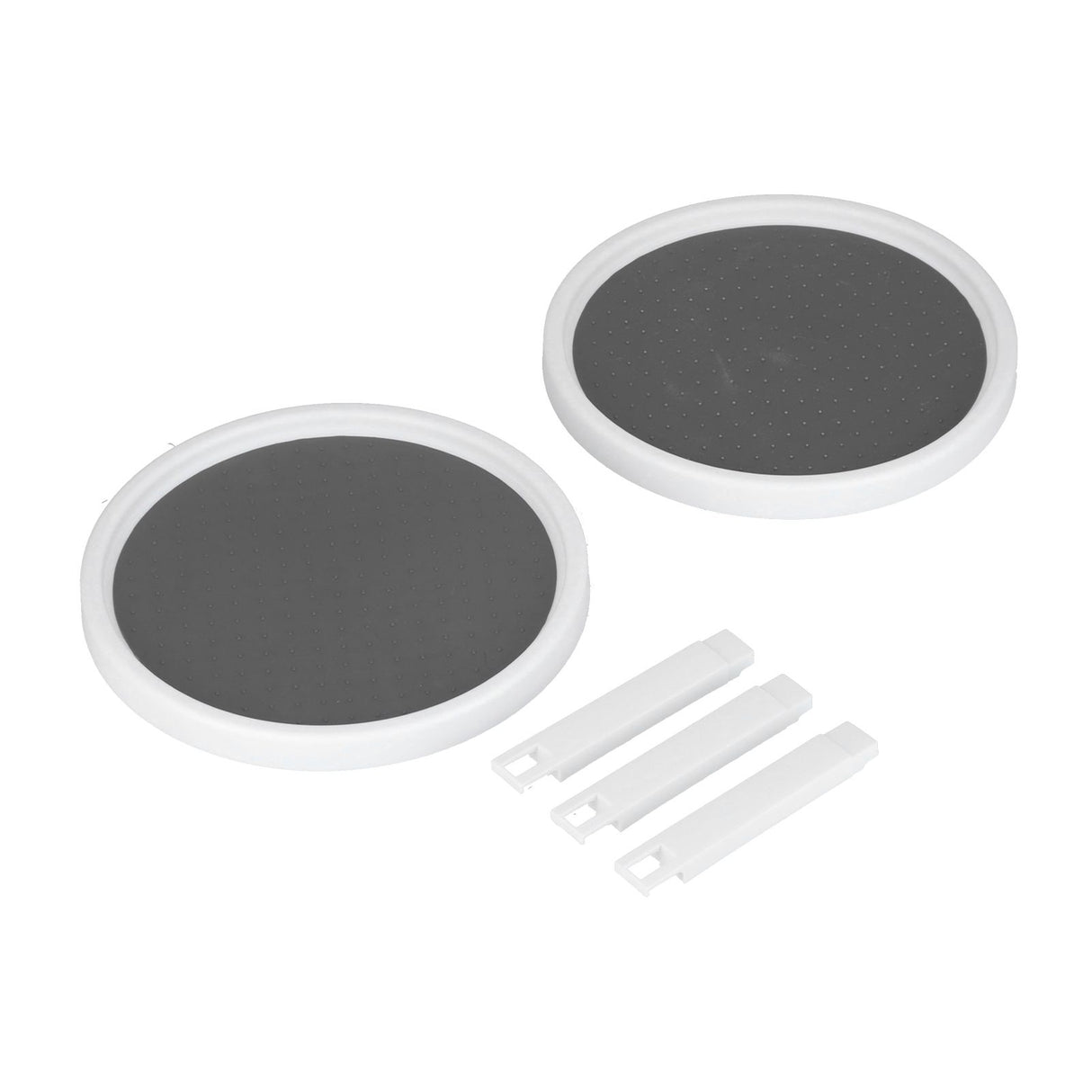 Cabinet Turntable Organizer Antislip Rotatable Storage Tray Multifunctional Rotating Spice Rack for Kitchen Single Double Layer Small Size
