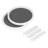 Cabinet Turntable Organizer Antislip Rotatable Storage Tray Multifunctional Rotating Spice Rack for Kitchen Single Double Layer Small Size - Close-Up Angle