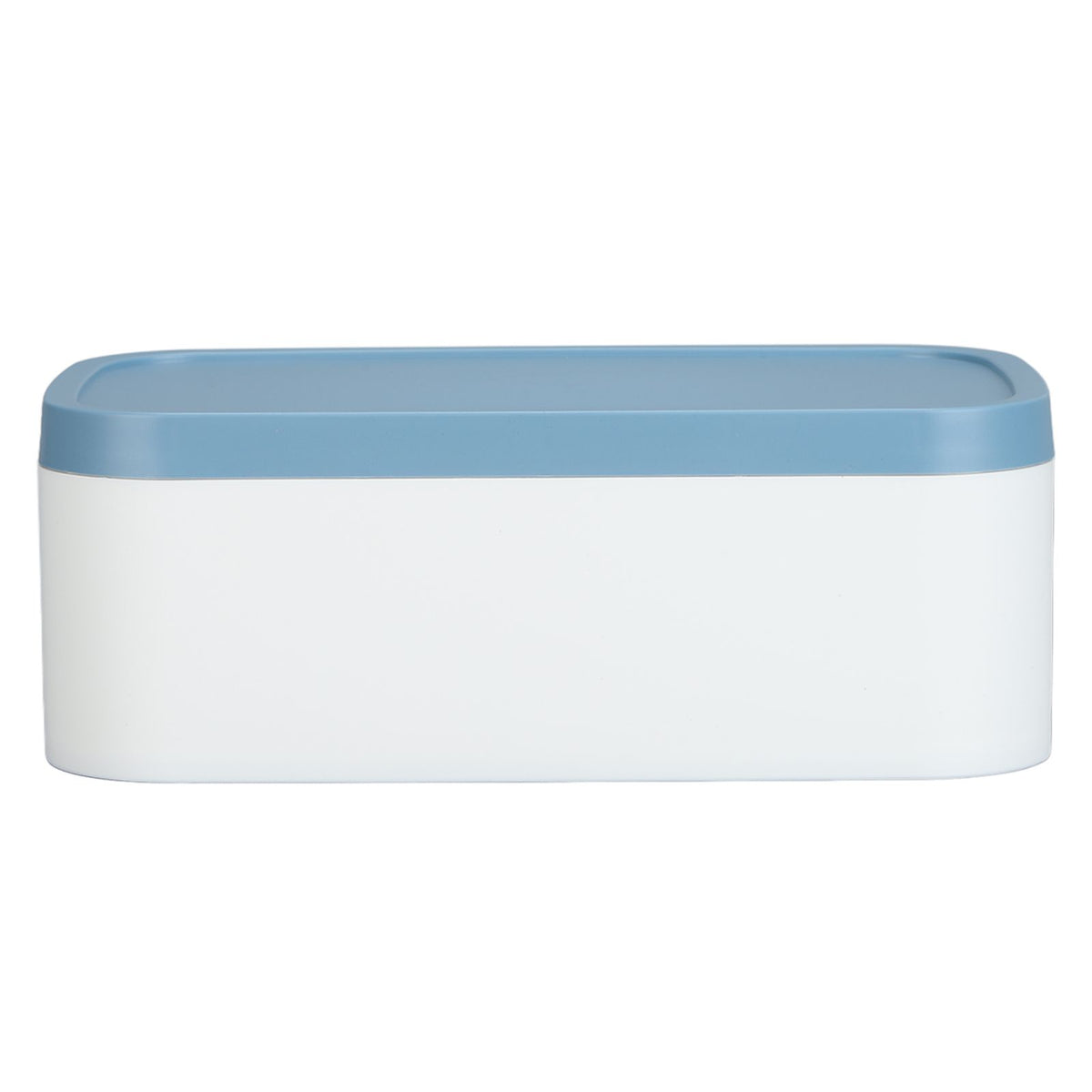 Portable Storage Box Reusable Dustproof Mouth Muffle Face Cover Organizer High Capacity for Home SchoolBlue