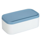 Portable Storage Box Reusable Dustproof Mouth Muffle Face Cover Organizer High Capacity for Home SchoolBlue