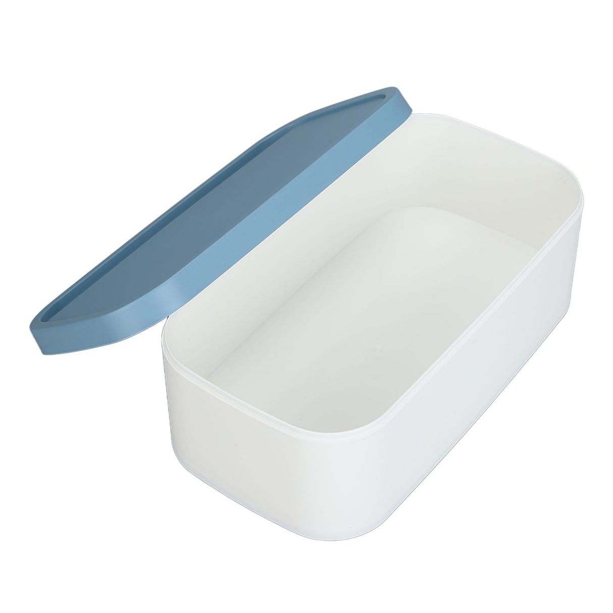 Portable Storage Box Reusable Dustproof Mouth Muffle Face Cover Organizer High Capacity for Home SchoolBlue