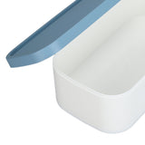 Portable Storage Box Reusable Dustproof Mouth Muffle Face Cover Organizer High Capacity for Home SchoolBlue