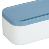 Portable Storage Box Reusable Dustproof Mouth Muffle Face Cover Organizer High Capacity for Home SchoolBlue - Extra Image