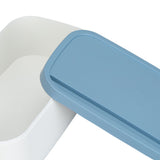 Portable Storage Box Reusable Dustproof Mouth Muffle Face Cover Organizer High Capacity for Home SchoolBlue - Extra Image