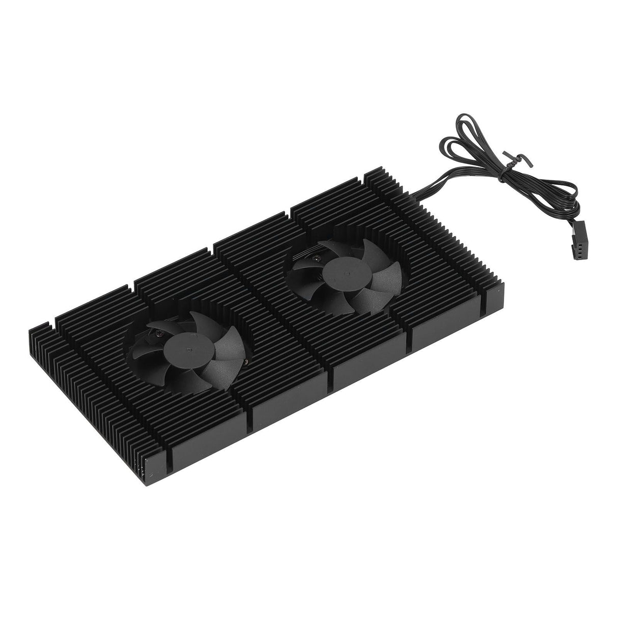 GK6 Dual PWM Fan VRAM Heatsink Adjustable Speed Backplane Memory Cooling Cooler for 3080 3070 Radiator0.5mm Pad 600
