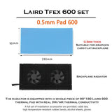 GK6 Dual PWM Fan VRAM Heatsink Adjustable Speed Backplane Memory Cooling Cooler for 3080 3070 Radiator0.5mm Pad 600