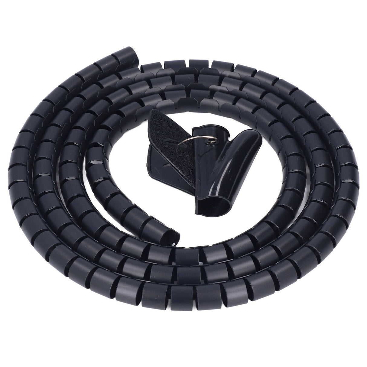 Spiral Cable Wrap Organizer Dia 20mm/0.79in Wire Winding Tube Cord Management System for Home Office TV DVD PC Cable1.5m/4.9ft