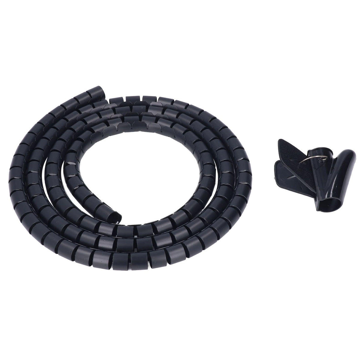 Spiral Cable Wrap Organizer Dia 20mm/0.79in Wire Winding Tube Cord Management System for Home Office TV DVD PC Cable1.5m/4.9ft