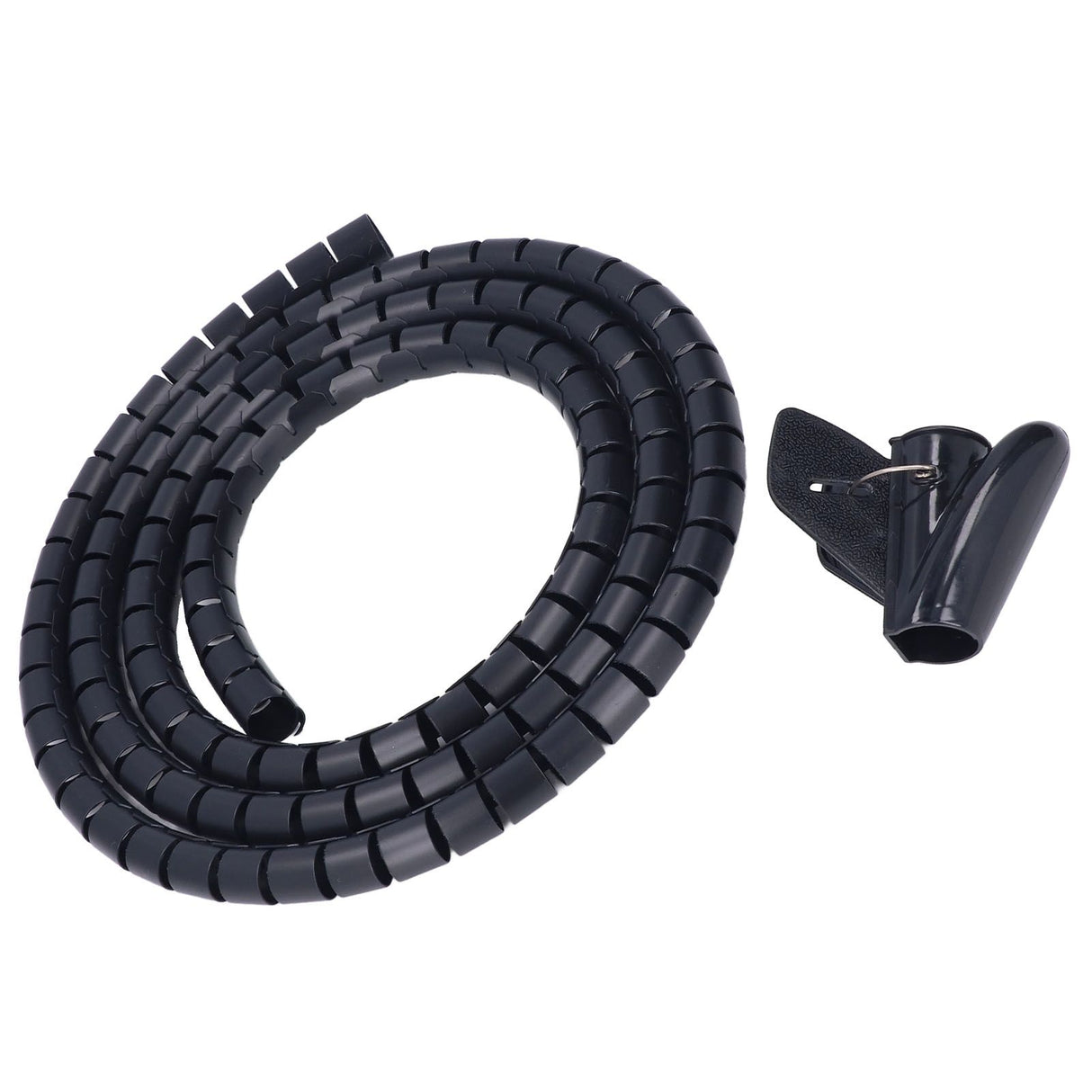 Spiral Cable Wrap Organizer Dia 20mm/0.79in Wire Winding Tube Cord Management System for Home Office TV DVD PC Cable1.5m/4.9ft