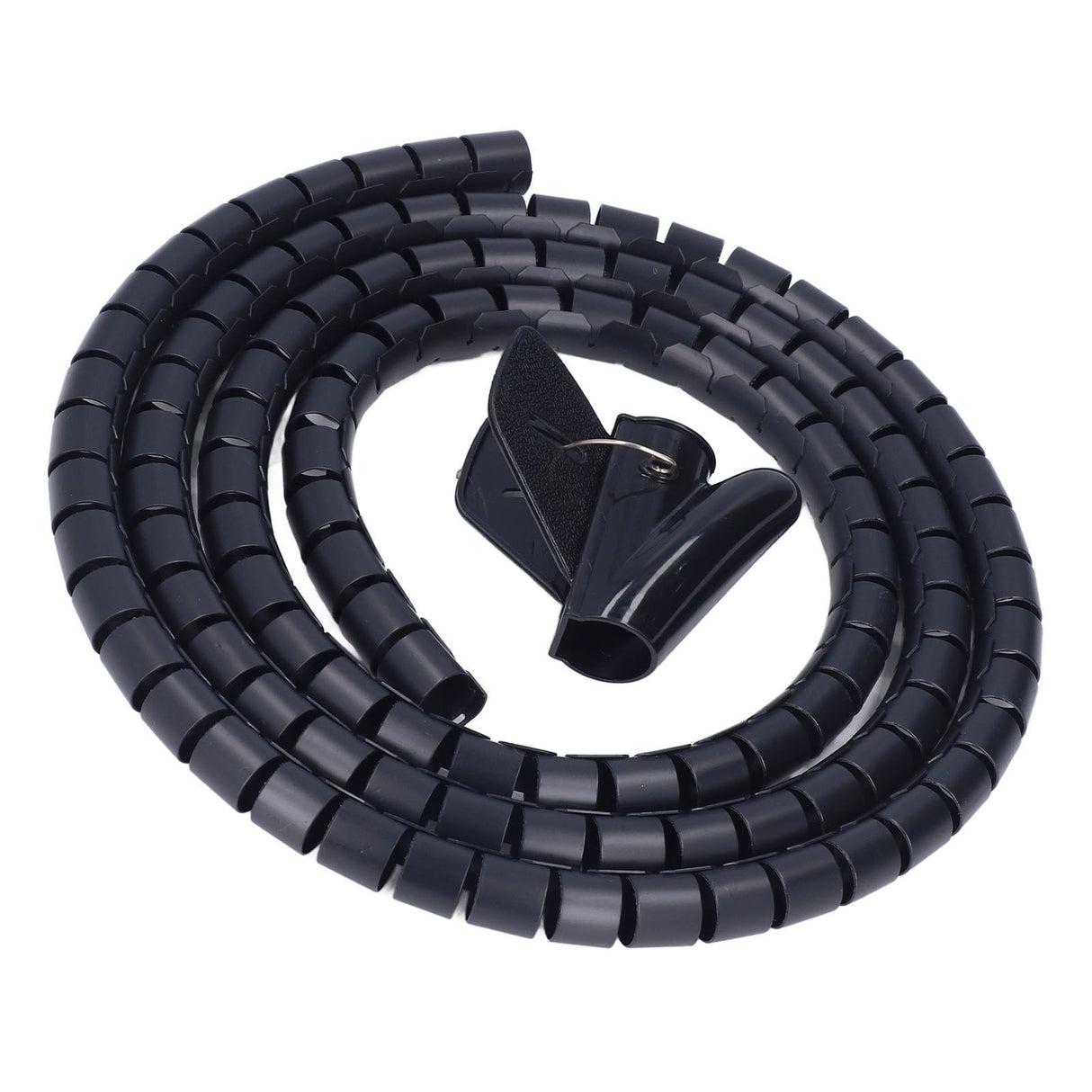Spiral Cable Wrap Organizer Dia 20mm/0.79in Wire Winding Tube Cord Management System for Home Office TV DVD PC Cable1.5m/4.9ft