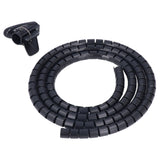 Spiral Cable Wrap Organizer Dia 20mm/0.79in Wire Winding Tube Cord Management System for Home Office TV DVD PC Cable2m/6.6ft - 45-Degree Angle