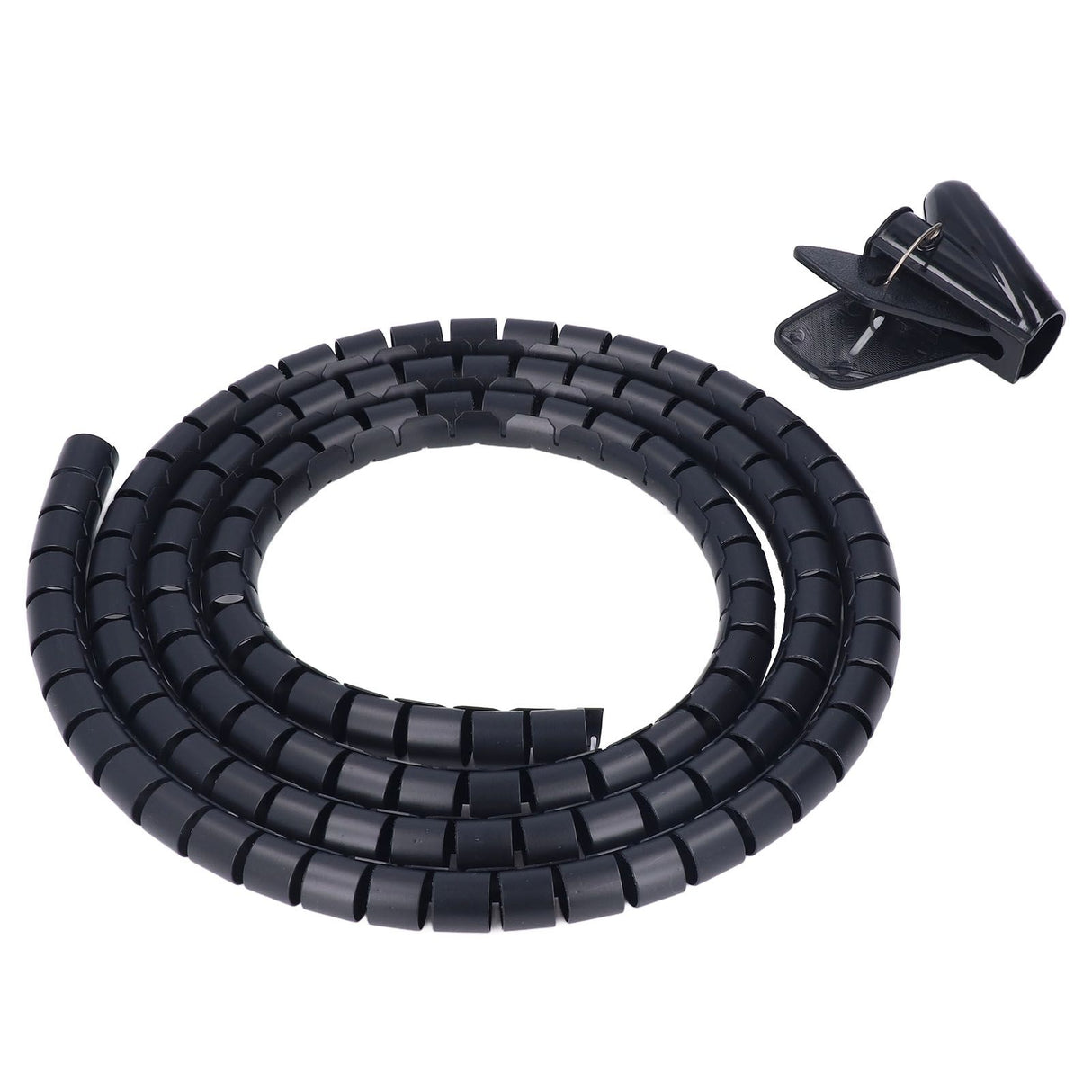 Spiral Cable Wrap Organizer Dia 20mm/0.79in Wire Winding Tube Cord Management System for Home Office TV DVD PC Cable2m/6.6ft