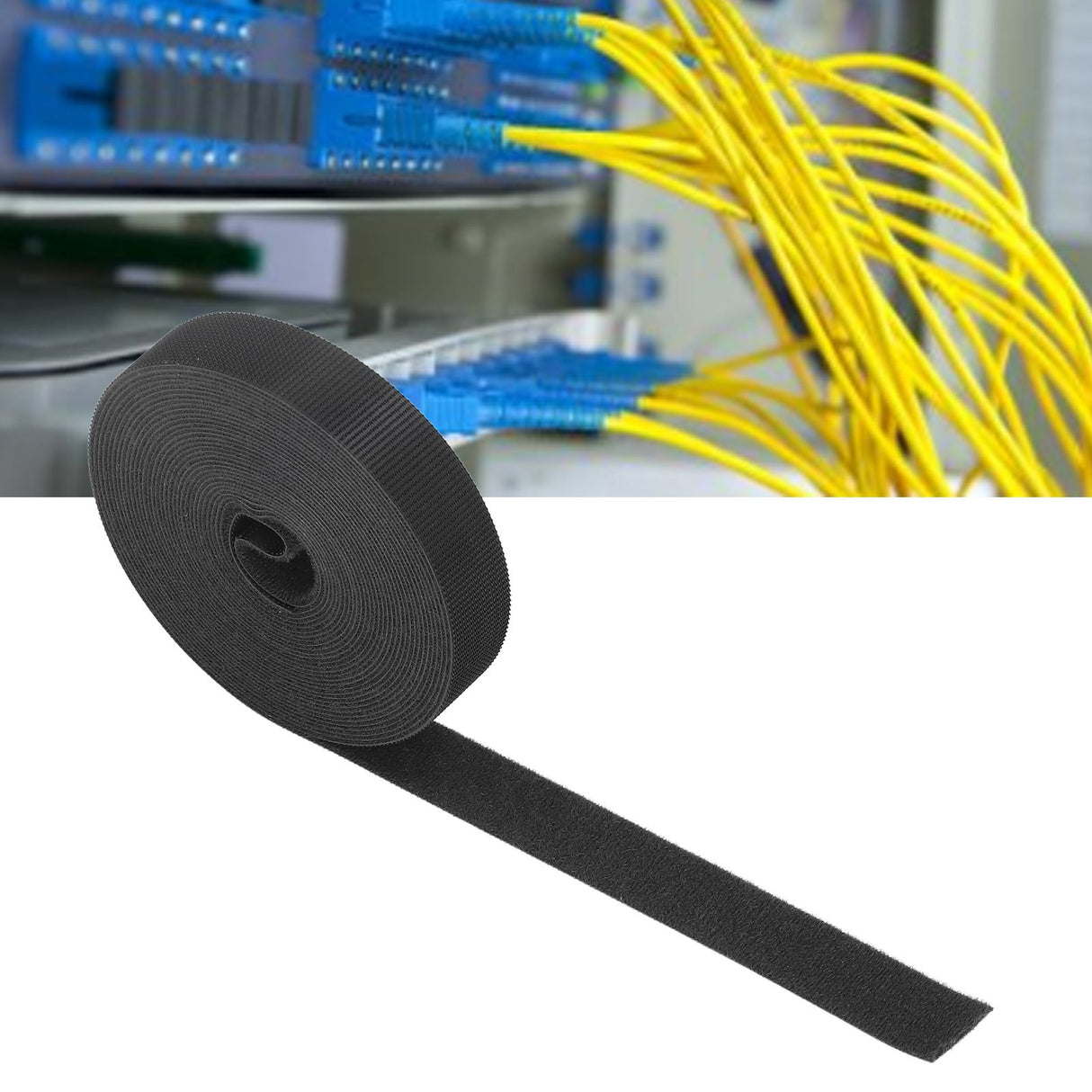 Hook and Loop Cable Ties Multipurpose Reusable Fastening Nylon Tape for Wire Management5 meter / 16.4ft