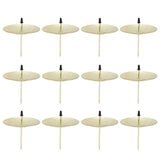 12pcs Candle Plate Iron Material 7x6.5cm/2.8x2.6in Gold Stable Reliable Decorative Wearable Fixing Holder for Party