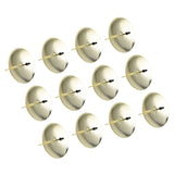 12pcs Candle Plate Iron Material 7x6.5cm/2.8x2.6in Gold Stable Reliable Decorative Wearable Fixing Holder for Party