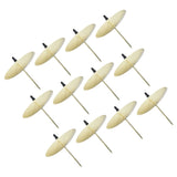 12pcs Candle Plate Iron Material 7x6.5cm/2.8x2.6in Gold Stable Reliable Decorative Wearable Fixing Holder for Party
