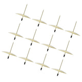 12pcs Candle Plate Iron Material 7x6.5cm/2.8x2.6in Gold Stable Reliable Decorative Wearable Fixing Holder for Party