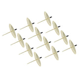 12pcs Candle Plate Iron Material 7x6.5cm/2.8x2.6in Gold Stable Reliable Decorative Wearable Fixing Holder for Party - Close-Up Angle