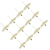 12pcs Candle Plate Iron Material 7x6.5cm/2.8x2.6in Gold Stable Reliable Decorative Wearable Fixing Holder for Party - Low Angle
