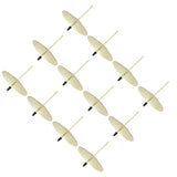 12pcs Candle Plate Iron Material 7x6.5cm/2.8x2.6in Gold Stable Reliable Decorative Wearable Fixing Holder for Party - Extra Image