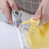 Hydraulic Brush Automatic Adding Liquid Pot Soft Kitchen Brush Kitchen Utensils for Pot Bowl1Pc Handle 1Pc Brush 1Pc Sponge