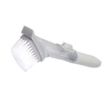 Hydraulic Brush Automatic Adding Liquid Pot Soft Kitchen Brush Kitchen Utensils for Pot Bowl1Pc Handle 1Pc Brush 3Pcs Sponges - Extra Image