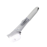 Hydraulic Brush Automatic Adding Liquid Pot Soft Kitchen Brush Kitchen Utensils for Pot Bowl1Pc Handle 1Pc Brush 3Pcs Sponges