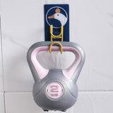 Cute Hooks Wall Mounted 360° Rotating Hook Orderly Storage Strong Stickiness Towel Rack for Bathroom KitchenDuck - Side View