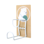 Cute Hooks Wall Mounted 360° Rotating Hook Orderly Storage Strong Stickiness Towel Rack for Bathroom KitchenBear