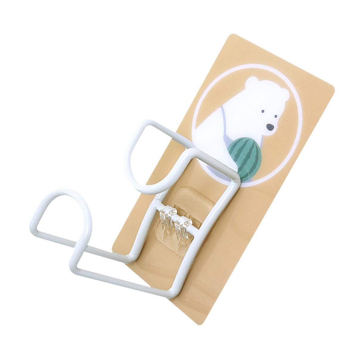 Cute Hooks Wall Mounted 360° Rotating Hook Orderly Storage Strong Stickiness Towel Rack for Bathroom KitchenBear